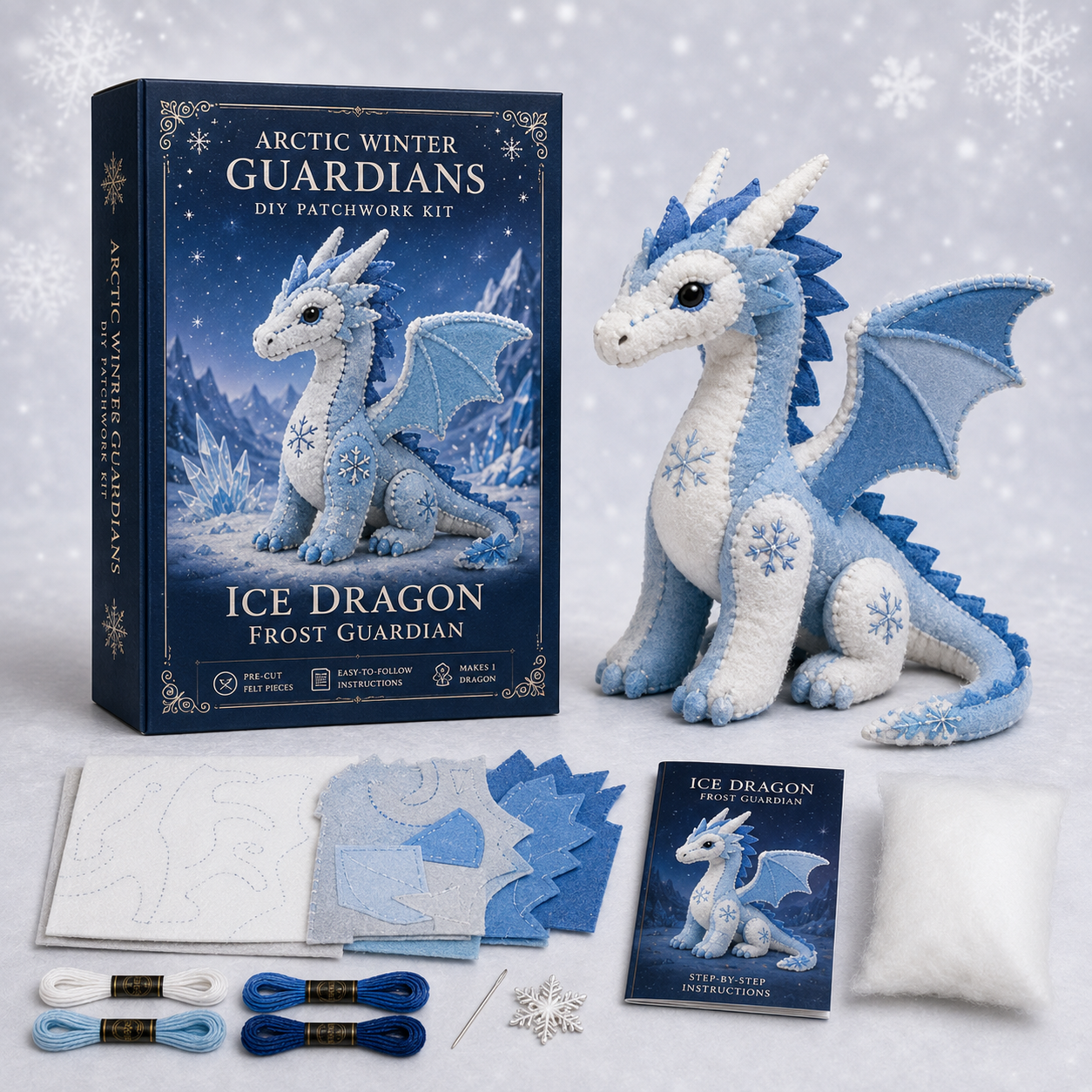 ❄️🧵Arctic Winter Guardians DIY Patchwork Kit