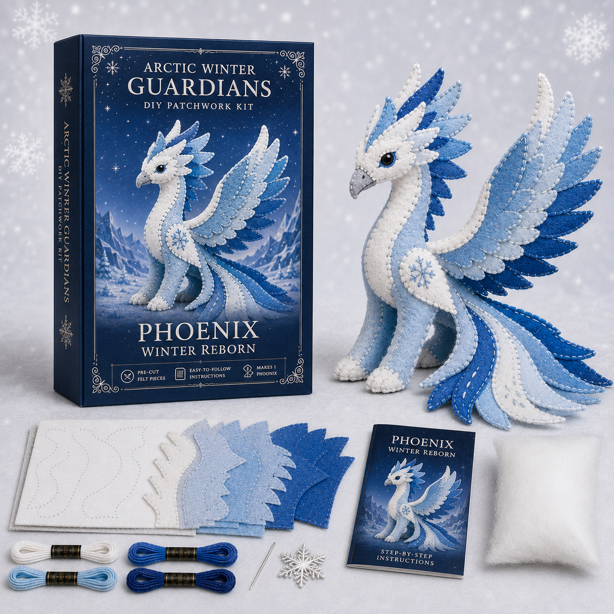 ❄️🧵Arctic Winter Guardians DIY Patchwork Kit