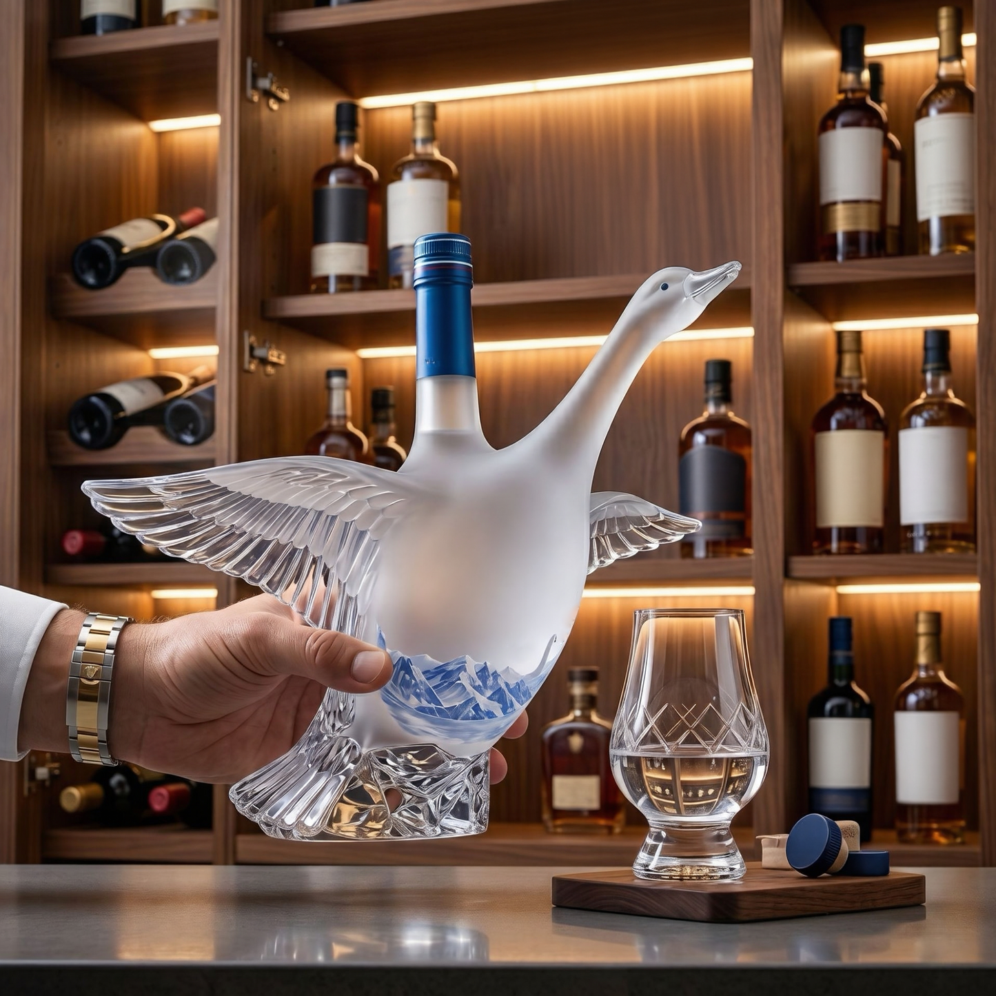 🎁 Last Day Promotion 🔥 Goose Vodka 3D Sculpted  Bottle
