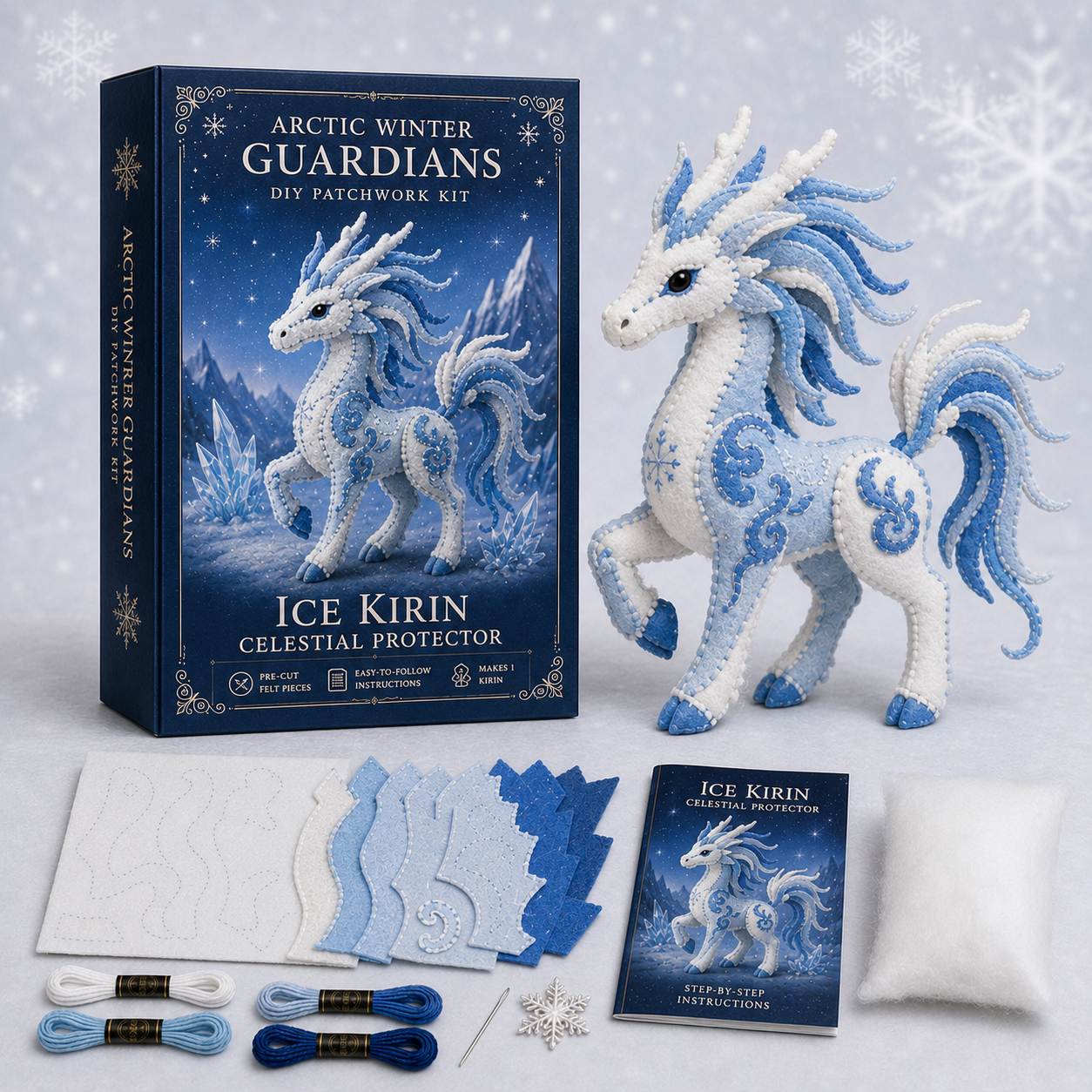 ❄️🧵Arctic Winter Guardians DIY Patchwork Kit