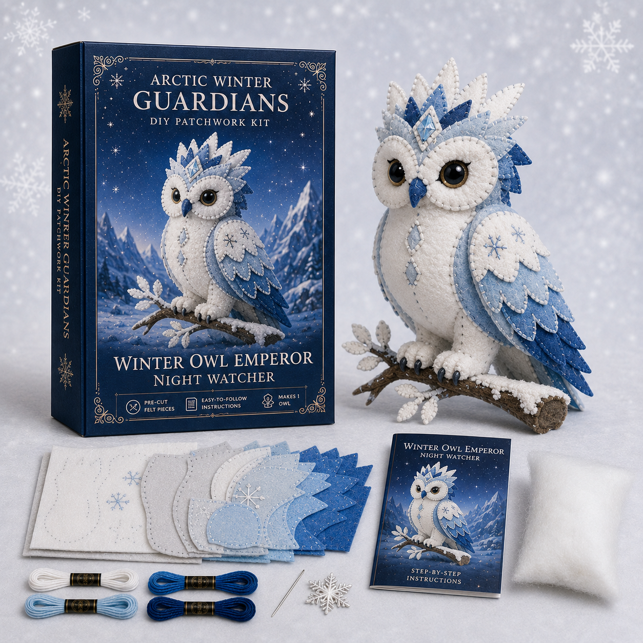 ❄️🧵Arctic Winter Guardians DIY Patchwork Kit