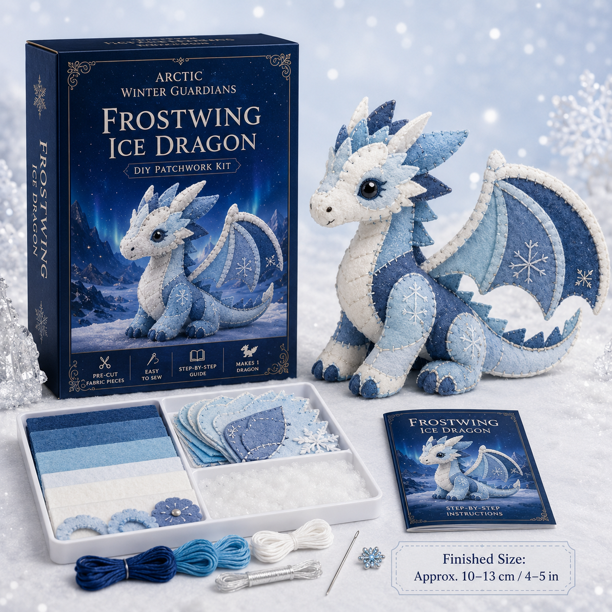 ❄️🧵Arctic Winter Guardians DIY Patchwork Kit