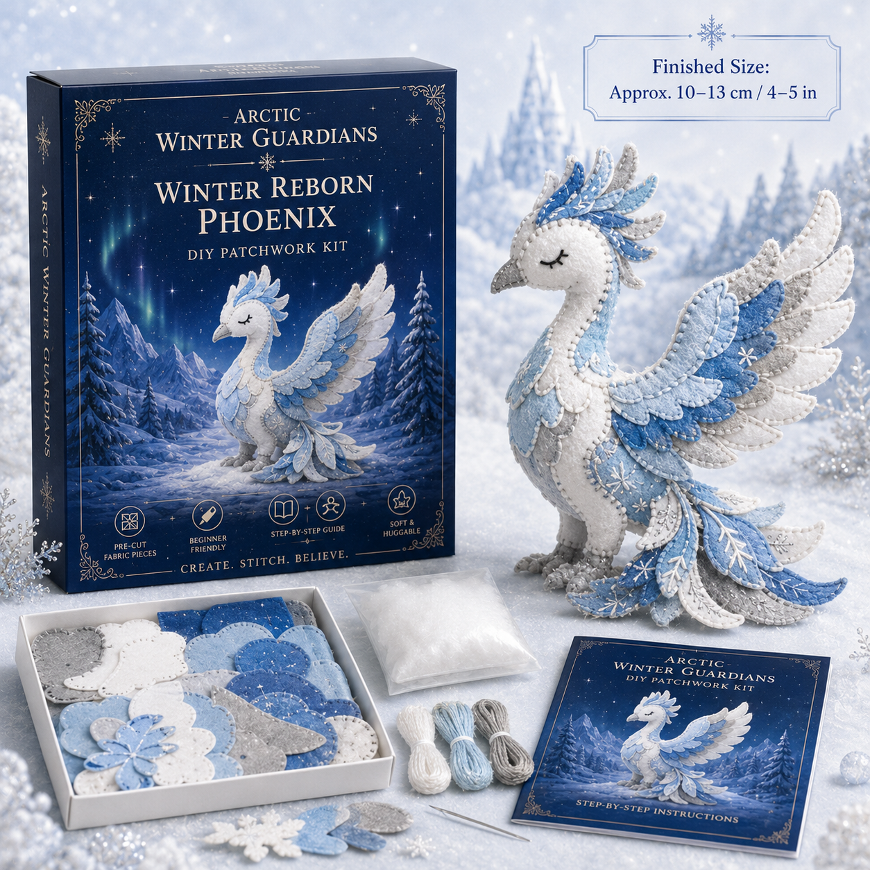 ❄️🧵Arctic Winter Guardians DIY Patchwork Kit